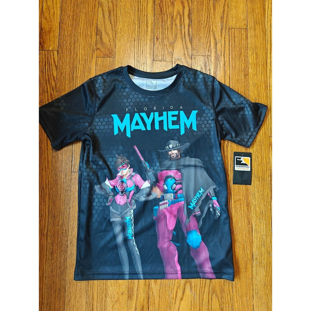 Overwatch League Florida Mayhem T Shirt Youth Medium Rare NWT OWL
